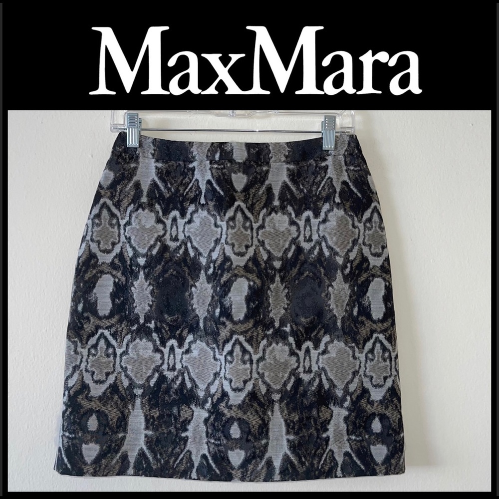 MaxMara Patterned Mini Skirt Size 4